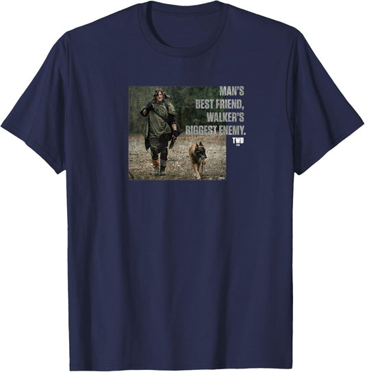 The Walking Dead Man's Best Friend T-Shirt - T-Shirt | Navy