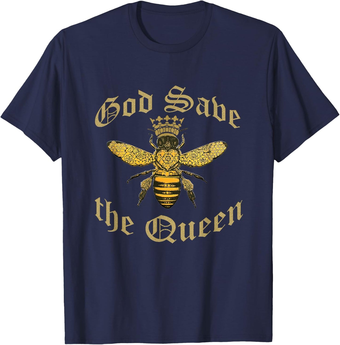 God Save The Queen Bee T-Shirt - T-Shirt | Navy