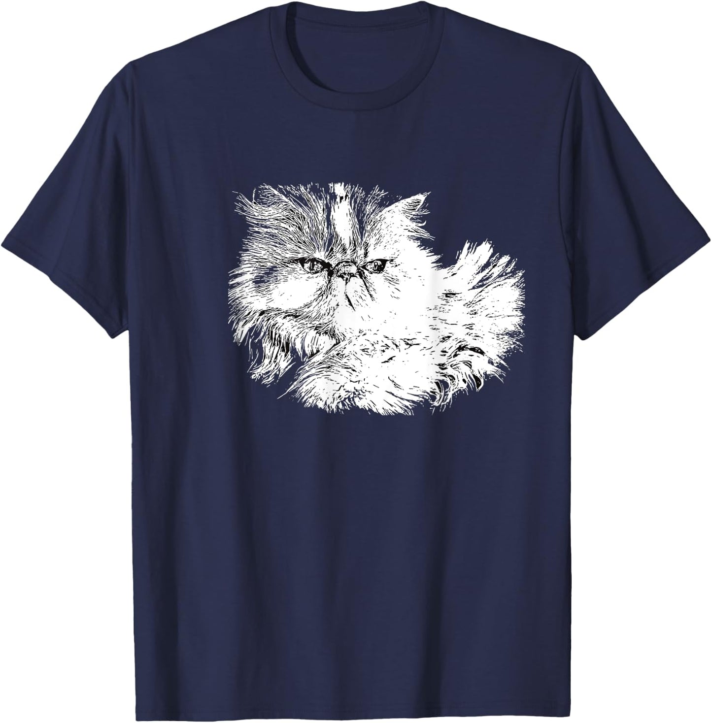 Persian Cat Women Kids T-Shirt - T-Shirt | Navy
