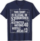 Funny This Shirt Is Illegal In 53 Countries Gift Men Women T-Shirt - T-Shirt | Navy