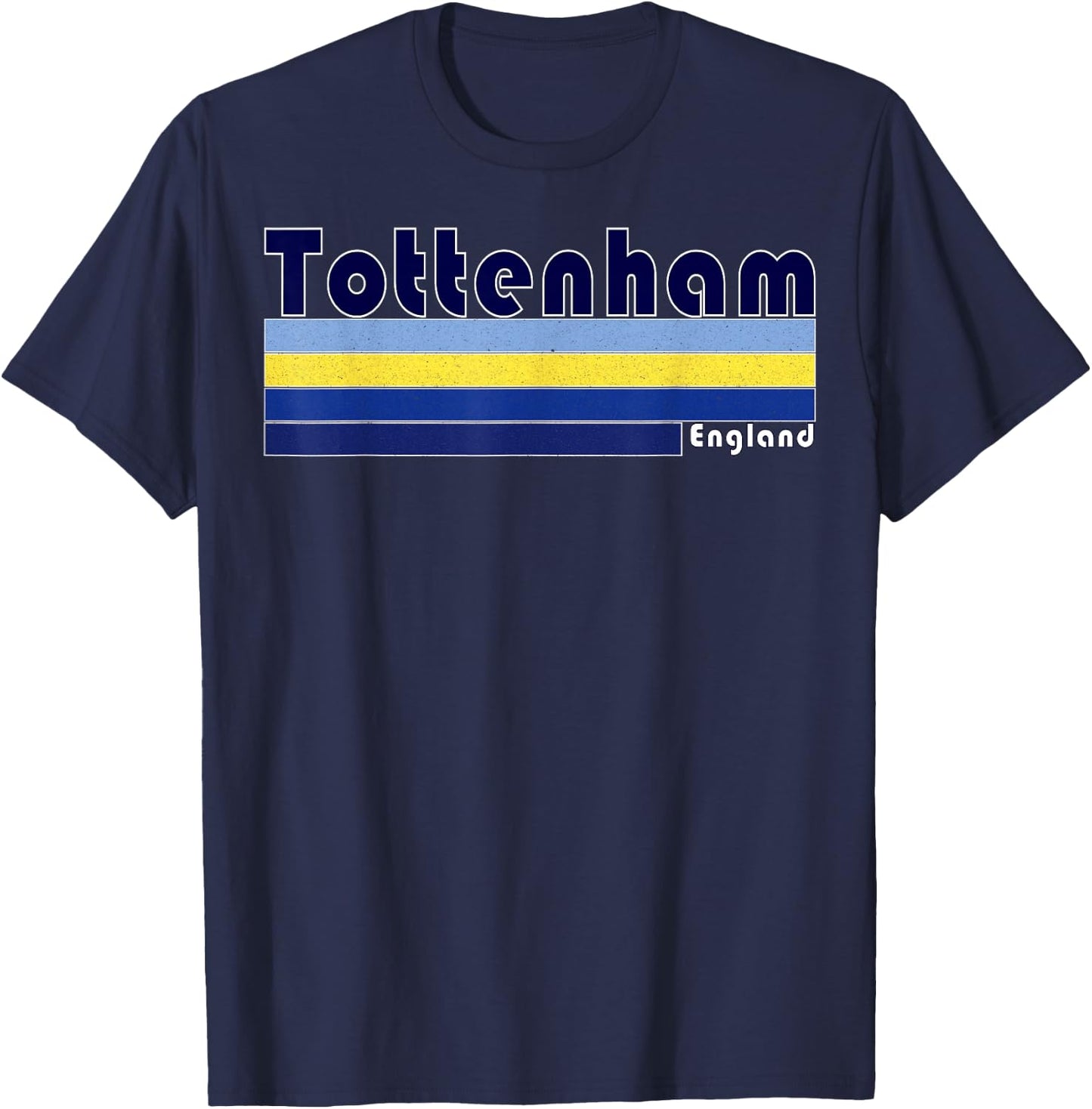 Retro Tottenham North London Top T-Shirt - T-Shirt | Navy