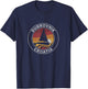 Dubrovnik Croatia Vintage Sailboat 70s Retro Sunset T-Shirt - T-Shirt | Navy