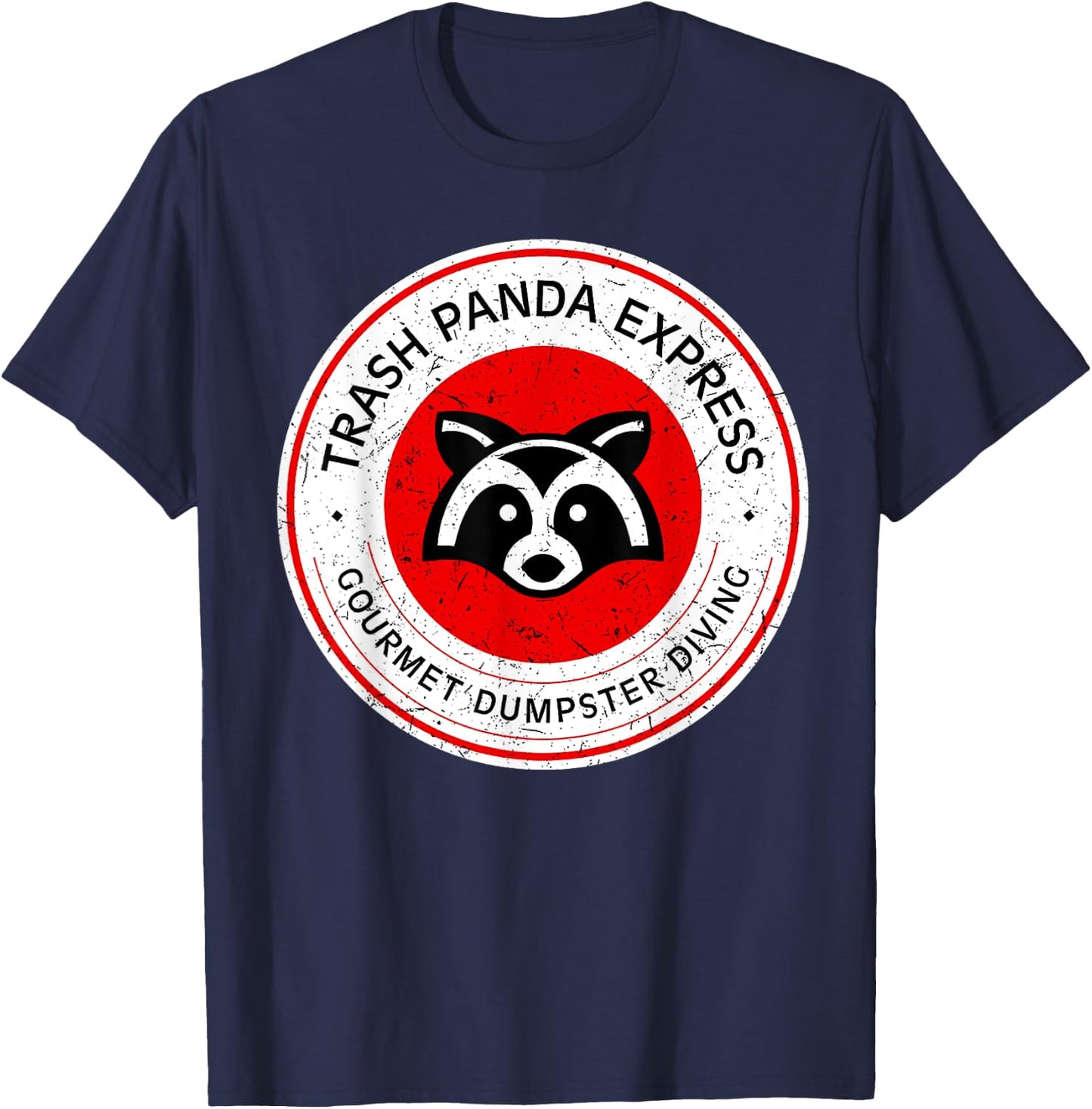 Trash Panda Gourmet Dumpster Diving EXpress T-Shirt - T-Shirt | Navy