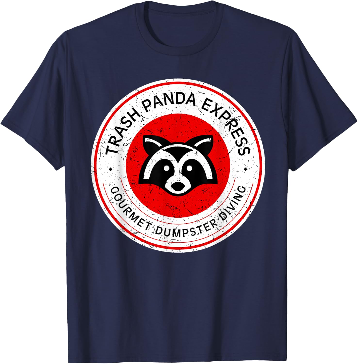 Trash Panda Gourmet Dumpster Diving EXpress T-Shirt - T-Shirt | Navy