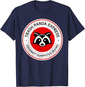 Trash Panda Gourmet Dumpster Diving EXpress T-Shirt - T-Shirt | Navy
