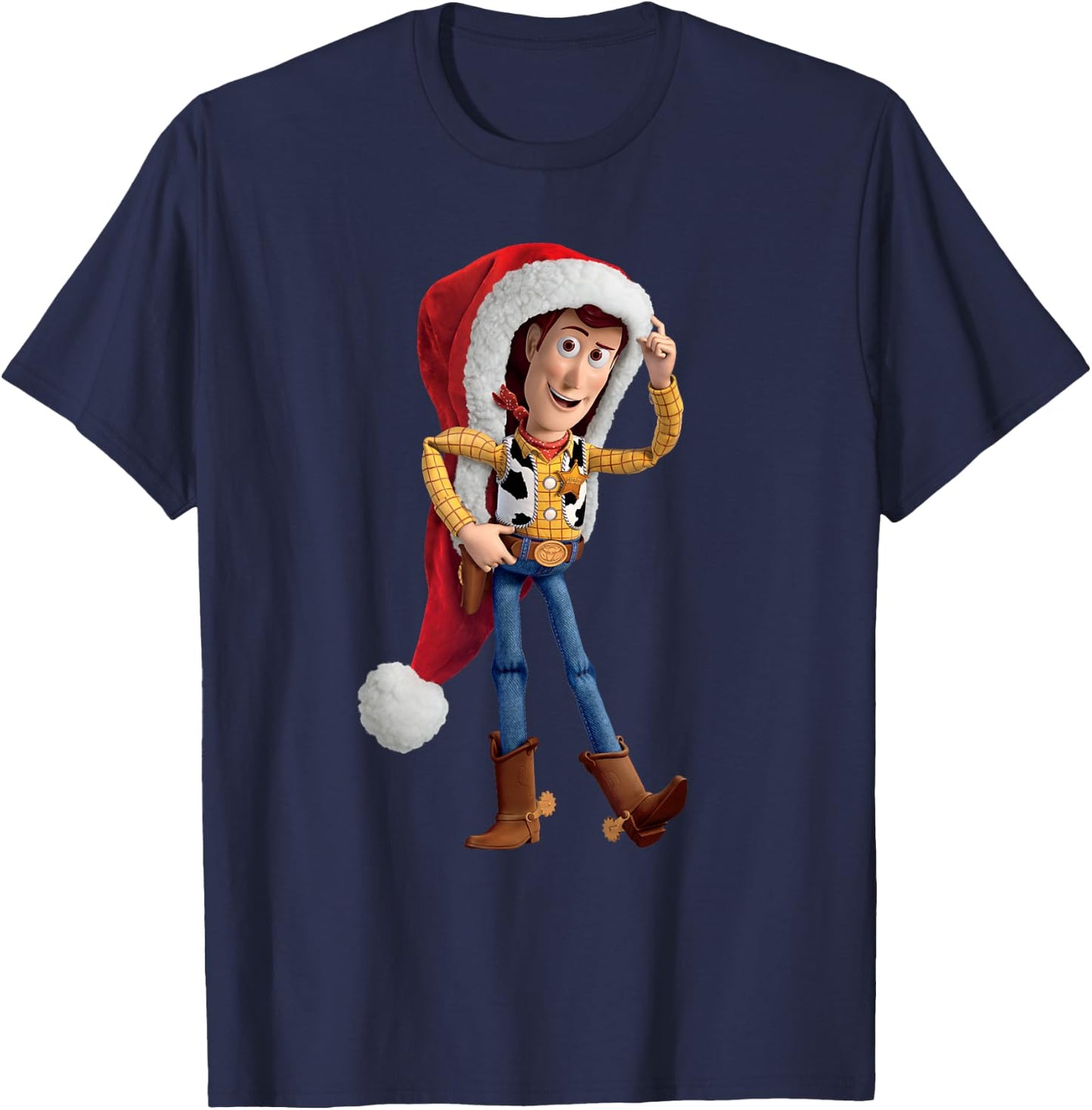 Disney Pixar Toy Story Santa Woody Holiday T-Shirt - T-Shirt | Navy