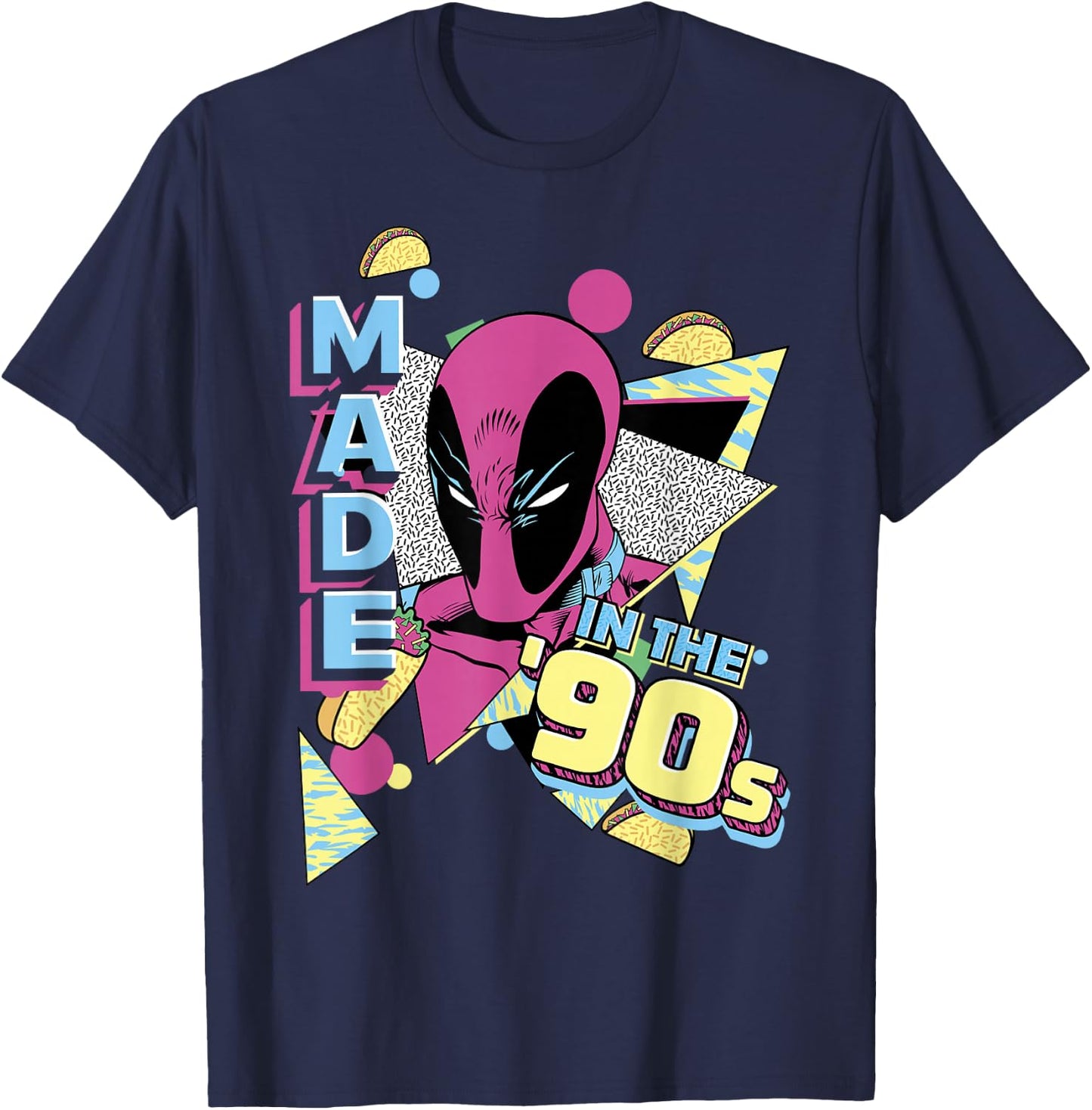 Marvel Deadpool 30th Made In The '90s T-Shirt - T-Shirt | Navy