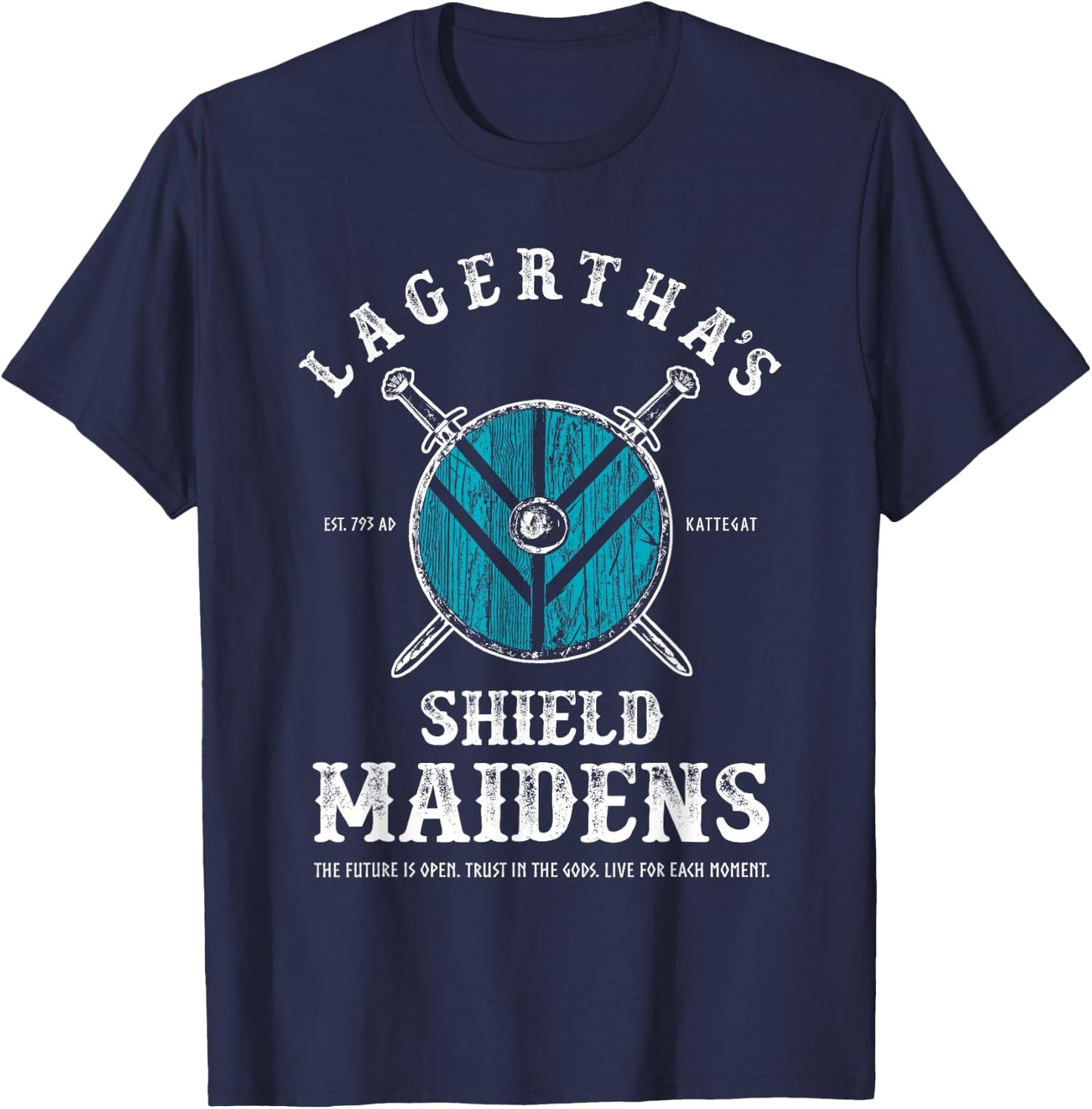 Lagertha's Shield Maidens - Viking Warrior Shieldmaiden T-Shirt - T-Shirt | Navy