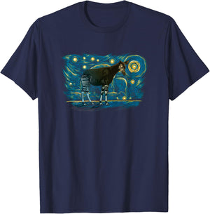 Retro Vintage Style Okapi T-Shirt - T-Shirt | Navy