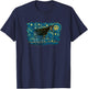Retro Vintage Style Okapi T-Shirt - T-Shirt | Navy