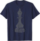 Chess piece Queen cool vintage design chess player gift T-Shirt - T-Shirt | Navy