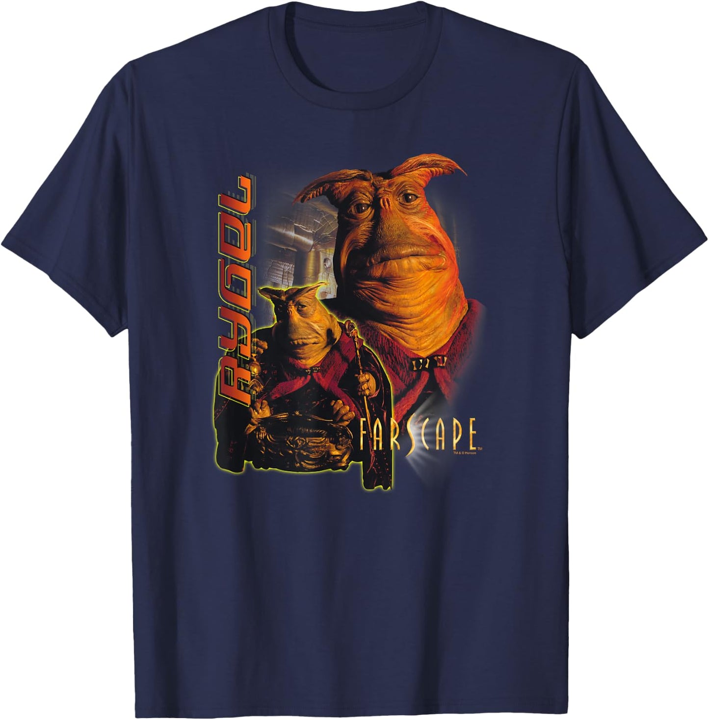 Farscape - Men's Black Small Classic Fit Short Sleeve T-Shirt - T-Shirt | Navy
