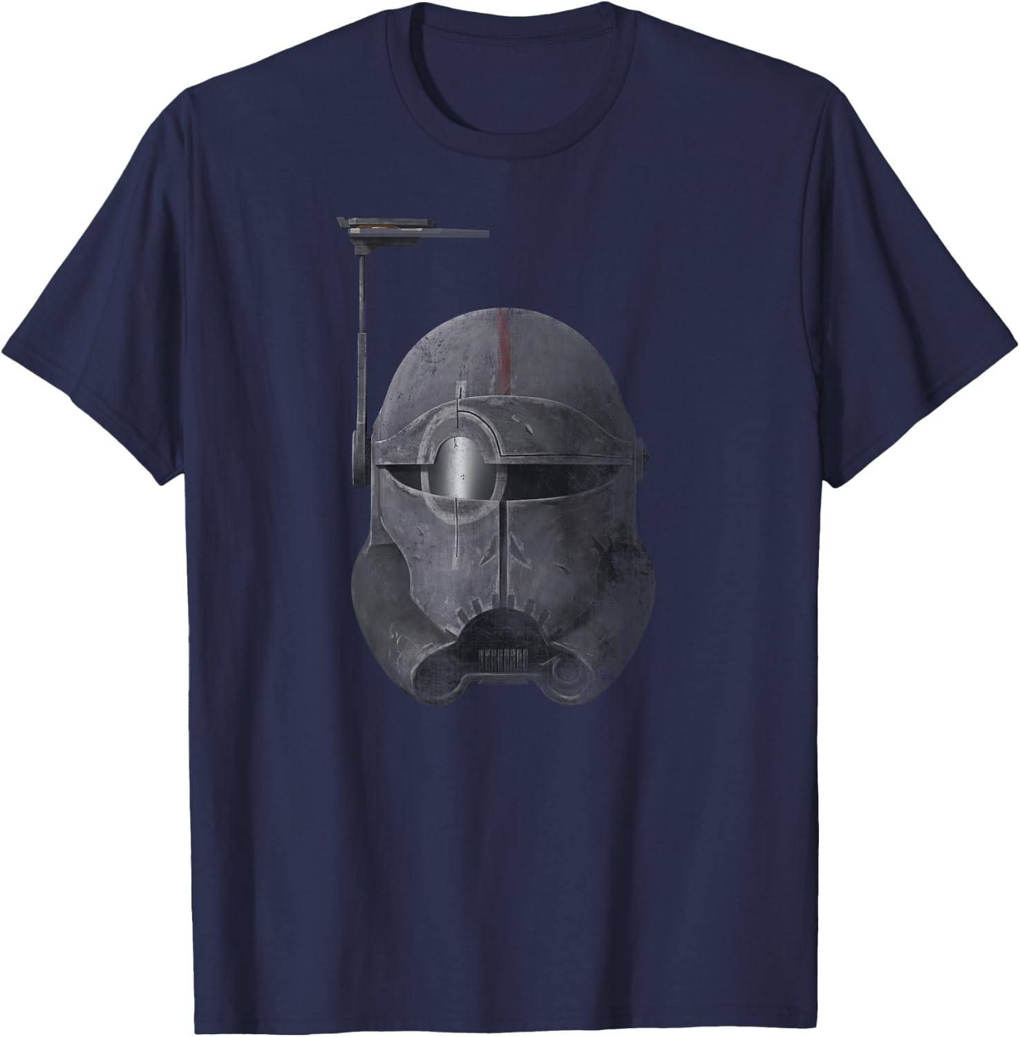 Star Wars The Clone Wars The Bad Batch Crosshair Helmet T-Shirt - T-Shirt | Navy