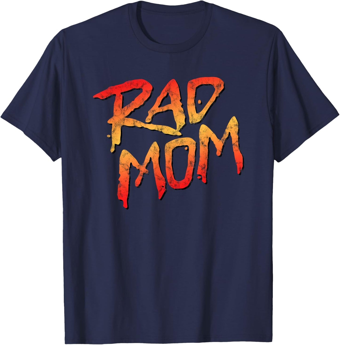 RAD MOM - 80s Nostalgic Gift Mom, Birthday Mother's Day T-Shirt - T-Shirt | Navy