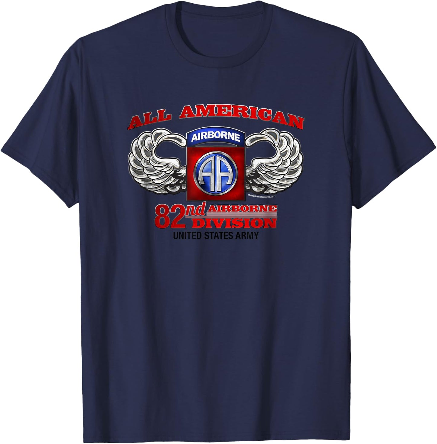 82nd Airborne All American T-Shirt - T-Shirt | Navy