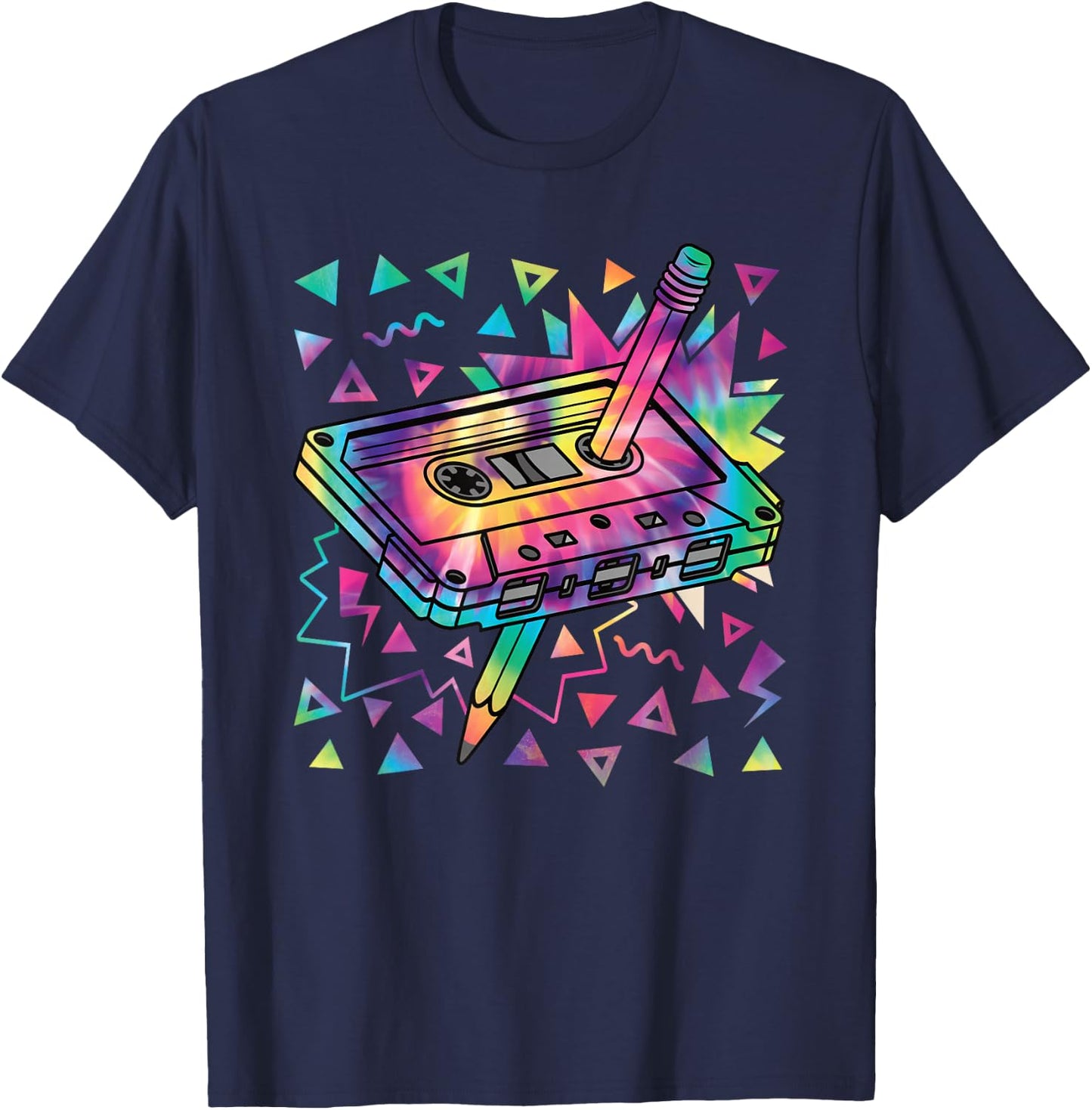 80s 90s Retro Cassette Tape 1980s 1990s Music Outfit Men T-Shirt - T-Shirt | Navy