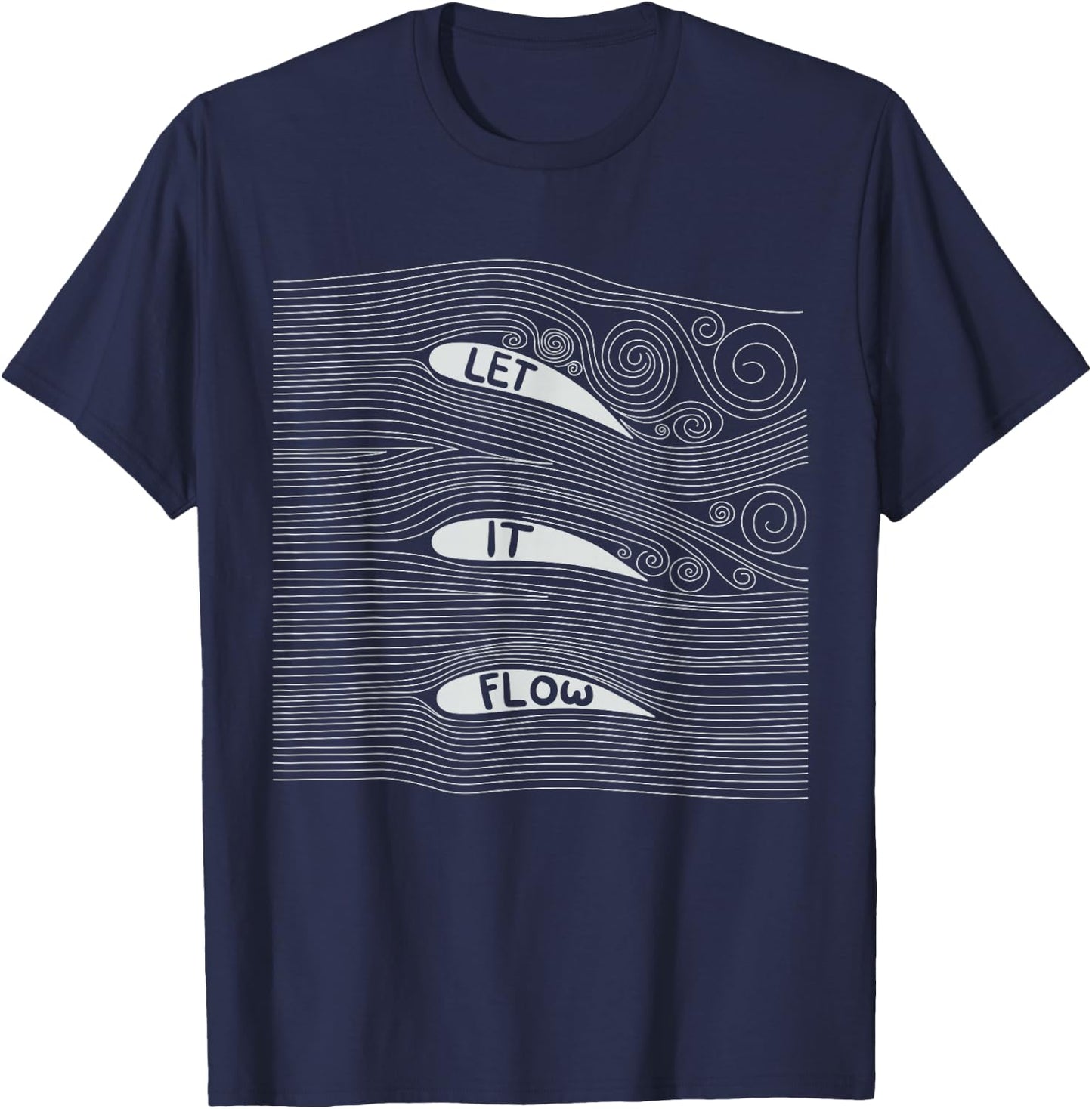 Bernoulli Airfoil T-Shirt - T-Shirt | Navy
