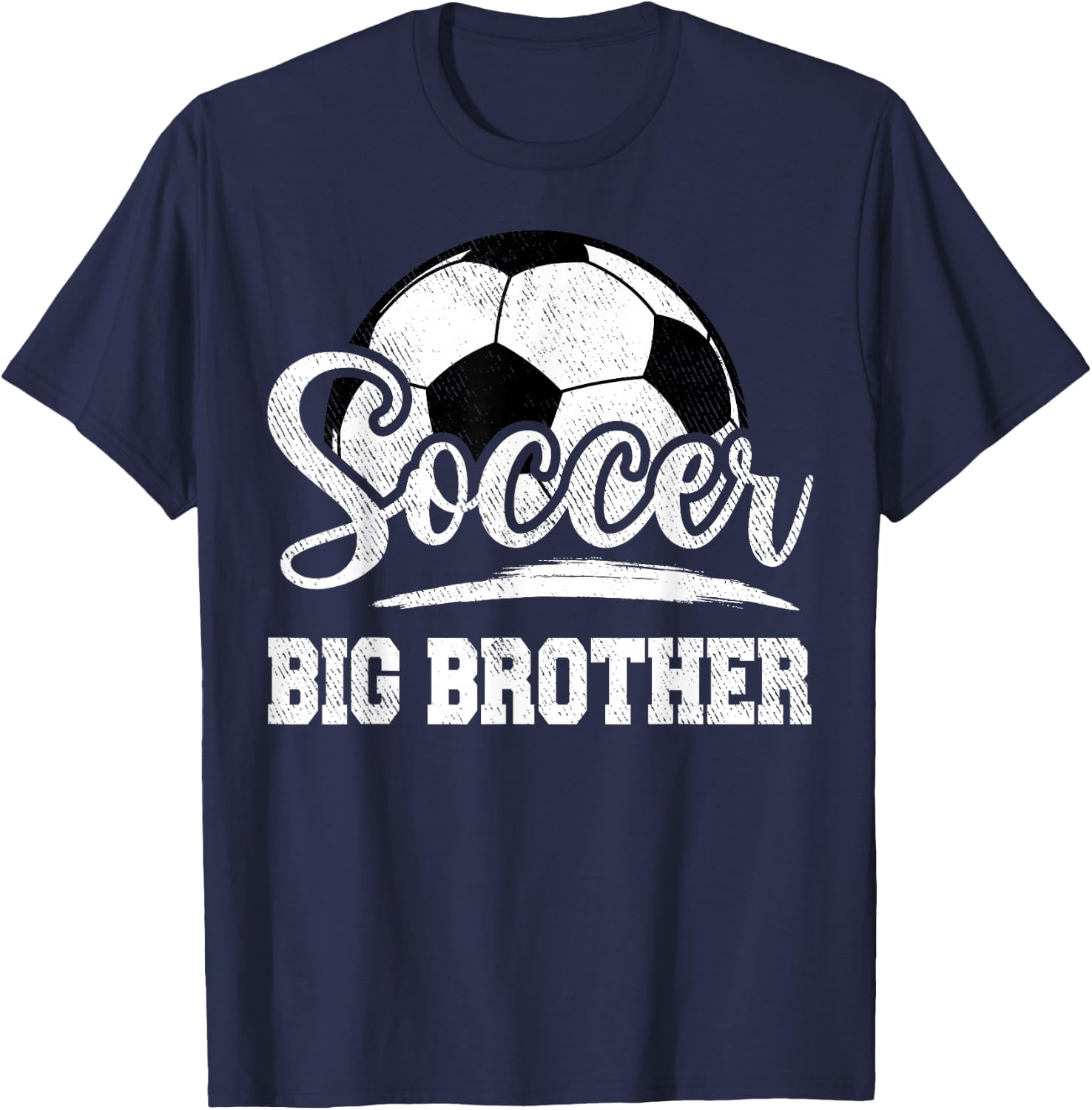 Soccer Big Brother Soccer Player Game Day T-Shirt - T-Shirt | Navy