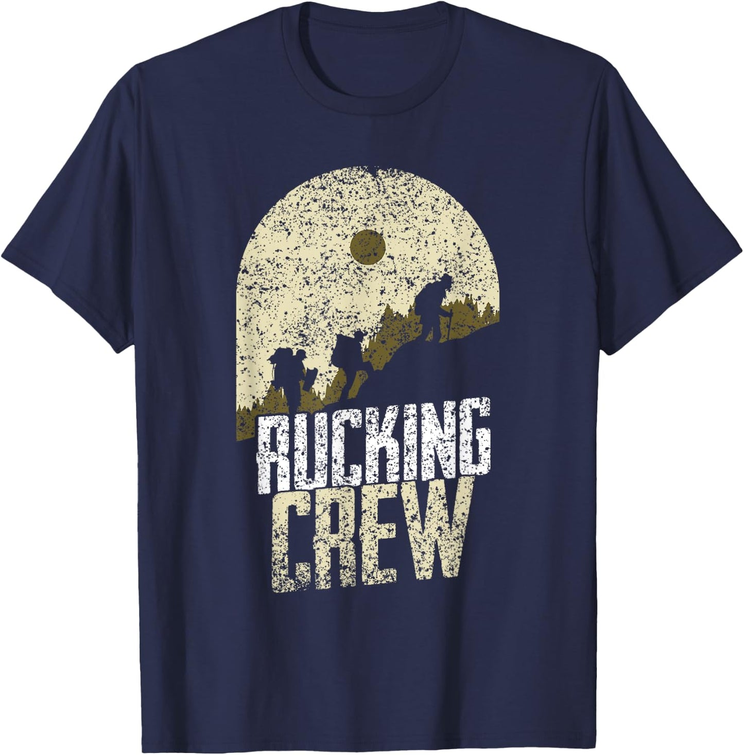 Rucking Crew Backpack Rucksack Ruck Workout Rucking T-Shirt - T-Shirt | Navy