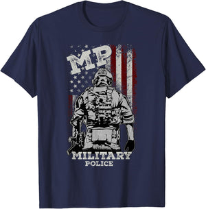 Military Police Veteran Honor Badge T-Shirt - T-Shirt | Navy