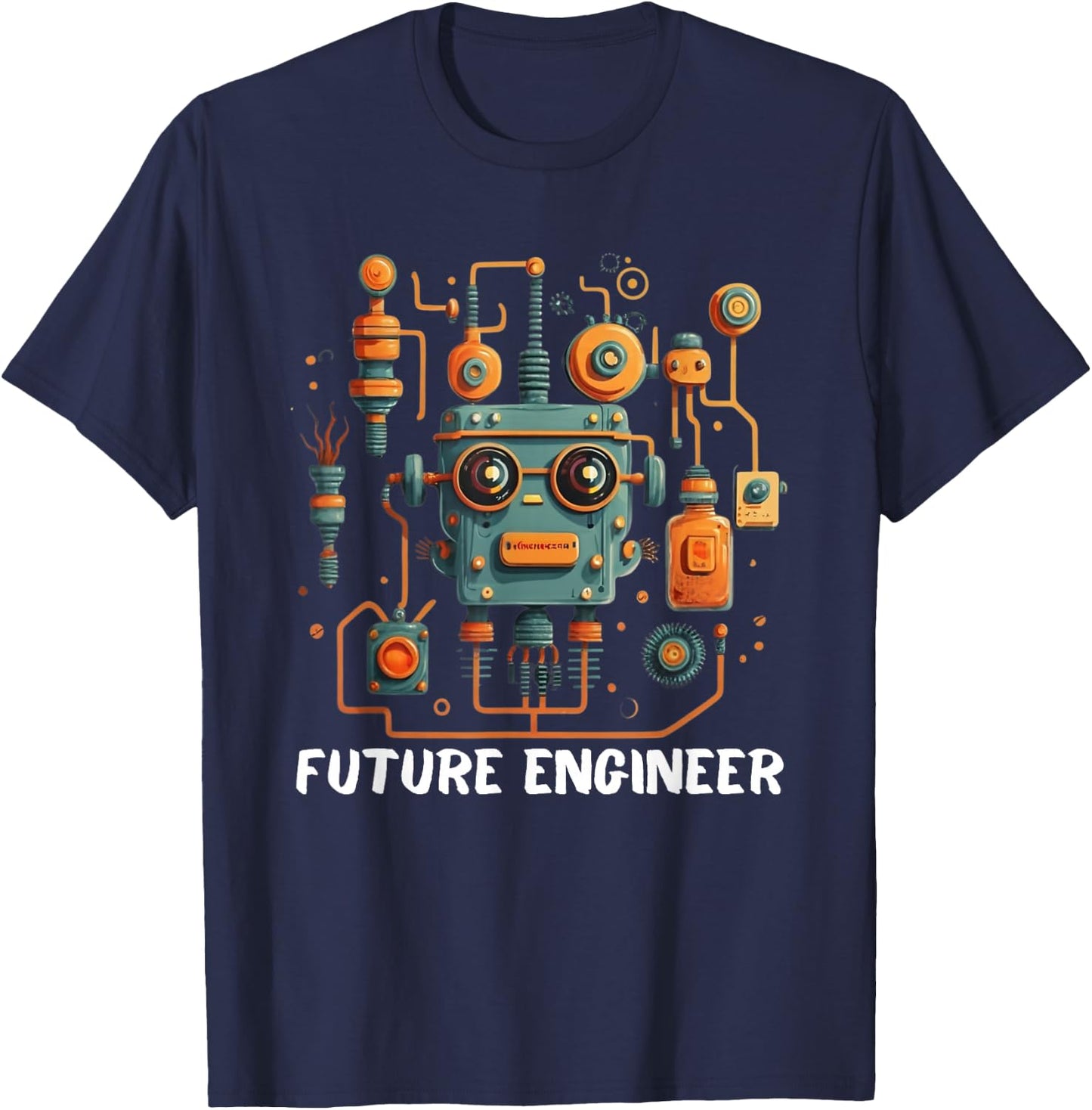 Electrical Engineering Circuit Kids Future Engineer T-Shirt - T-Shirt | Navy