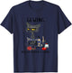 Sewing Because Murder Is Wrong Funny Cat Women T-Shirt - T-Shirt | Navy