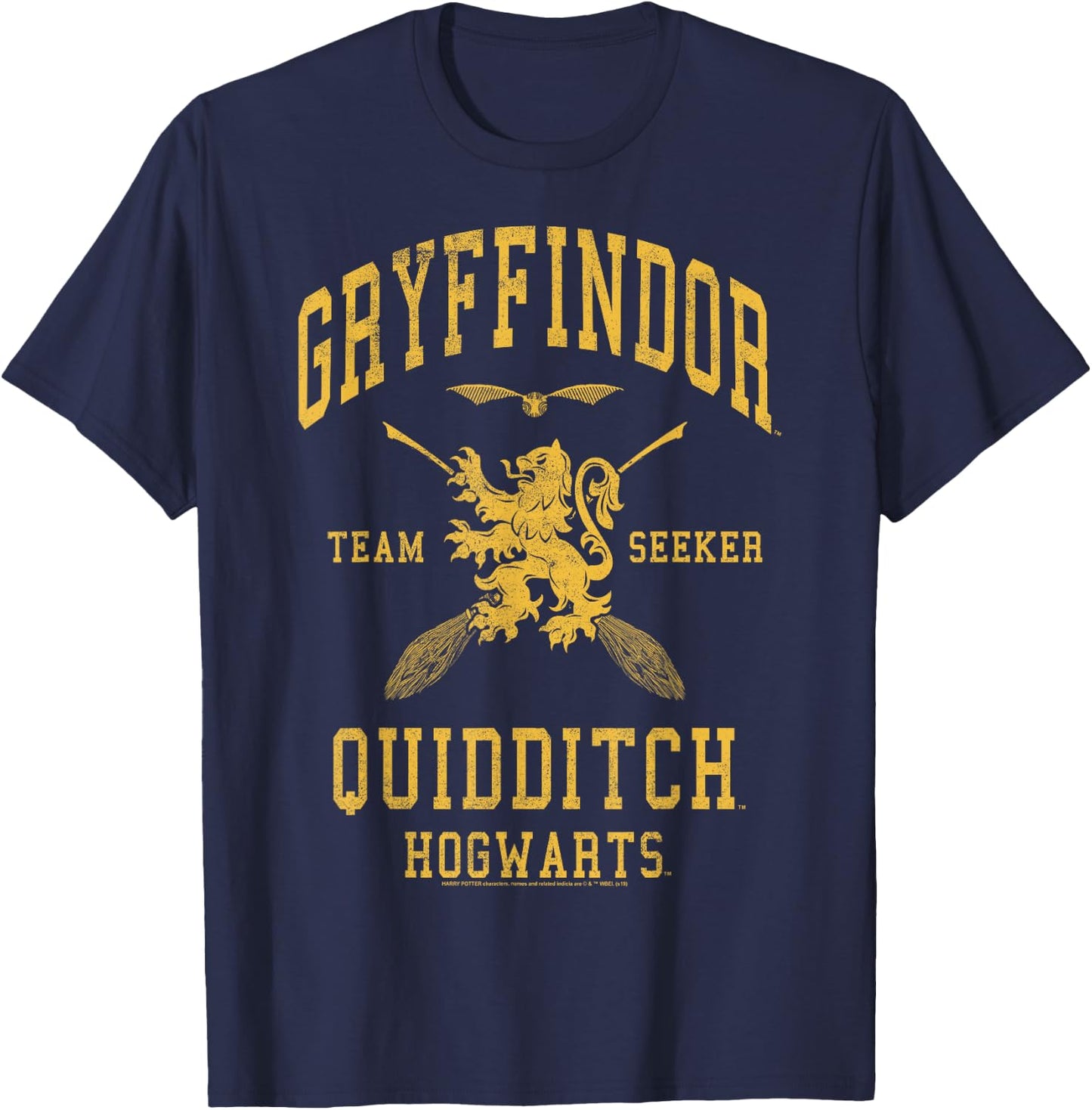 Harry Potter Gryffindor Team Seeker Hogwarts Quidditch T-Shirt - T-Shirt | Navy