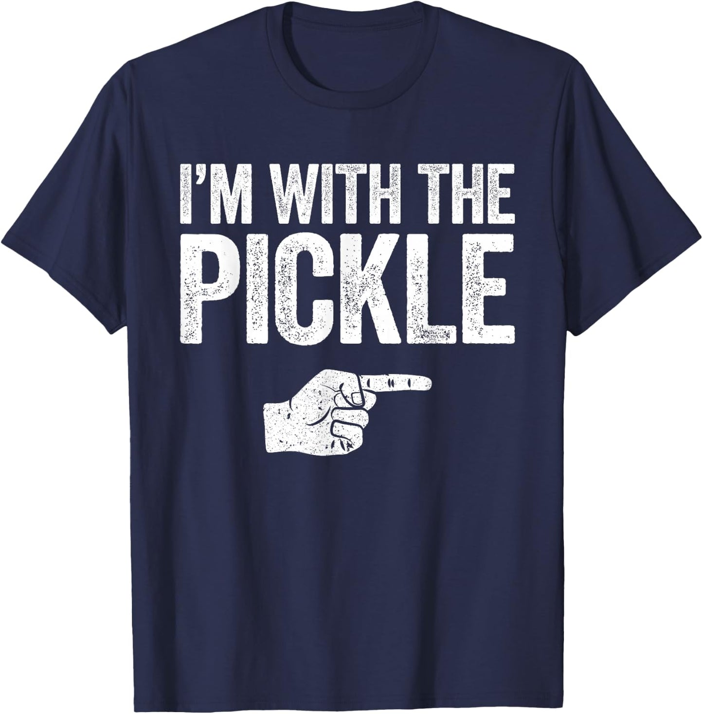 I'm with The Pickle Matching Pickle Premium T-Shirt - T-Shirt | Navy