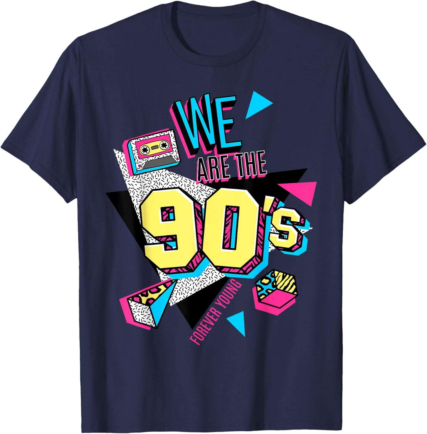 Men's Women's Kids Vintage We Are The 90's Graphic Design T-Shirt - T-Shirt | Navy