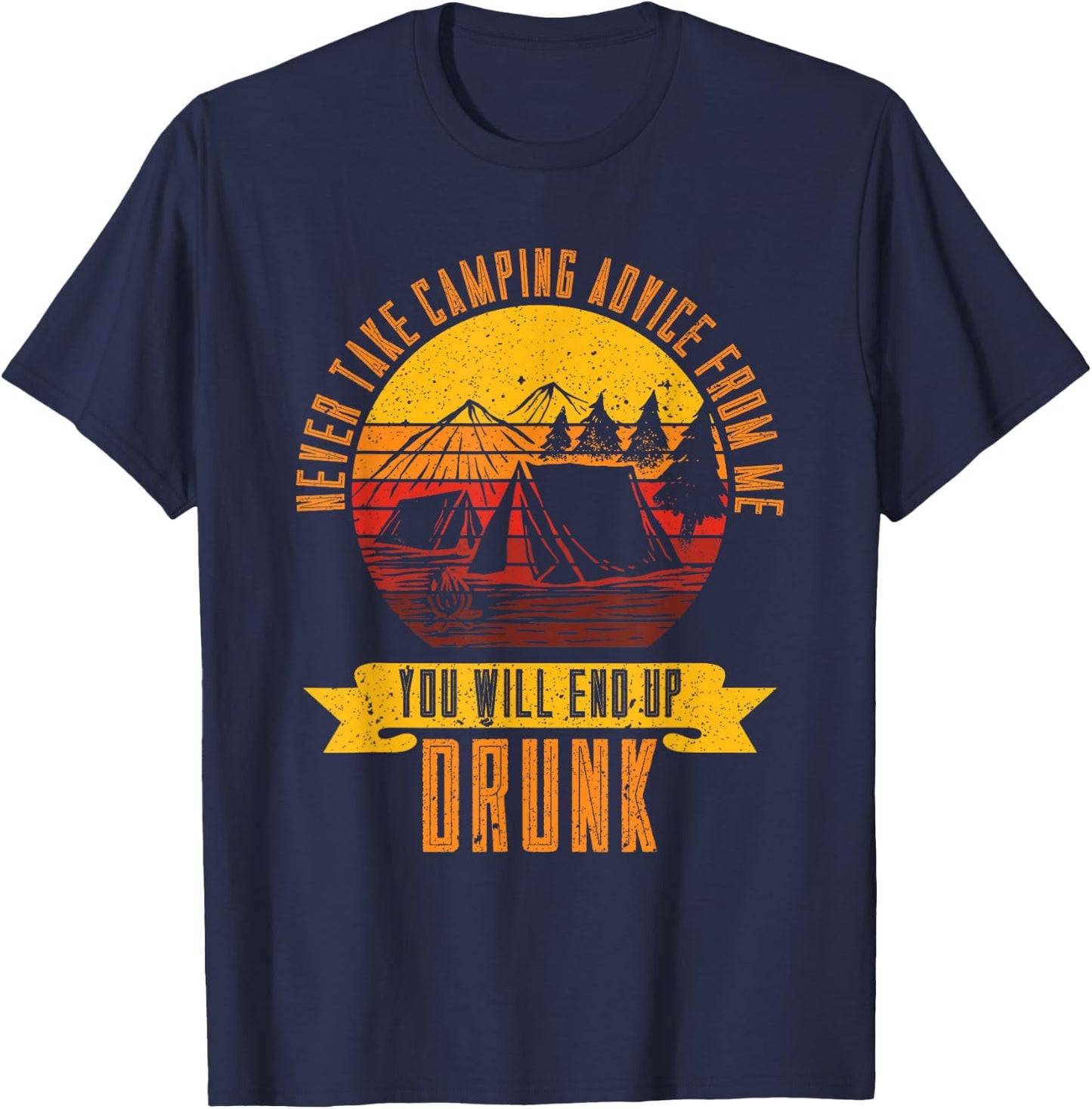 Funny Camping T-Shirt - T-Shirt | Navy