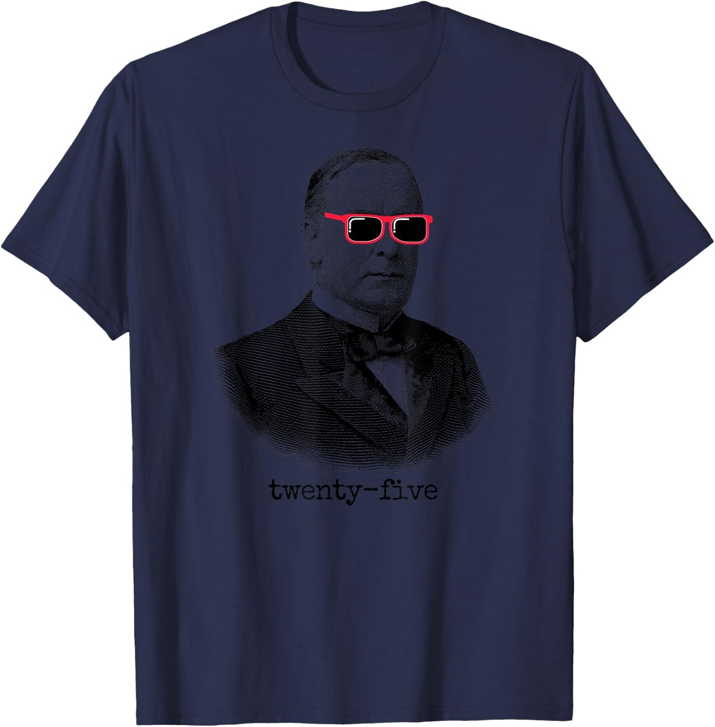 William McKinley 25th President USA T-Shirt - T-Shirt | Navy