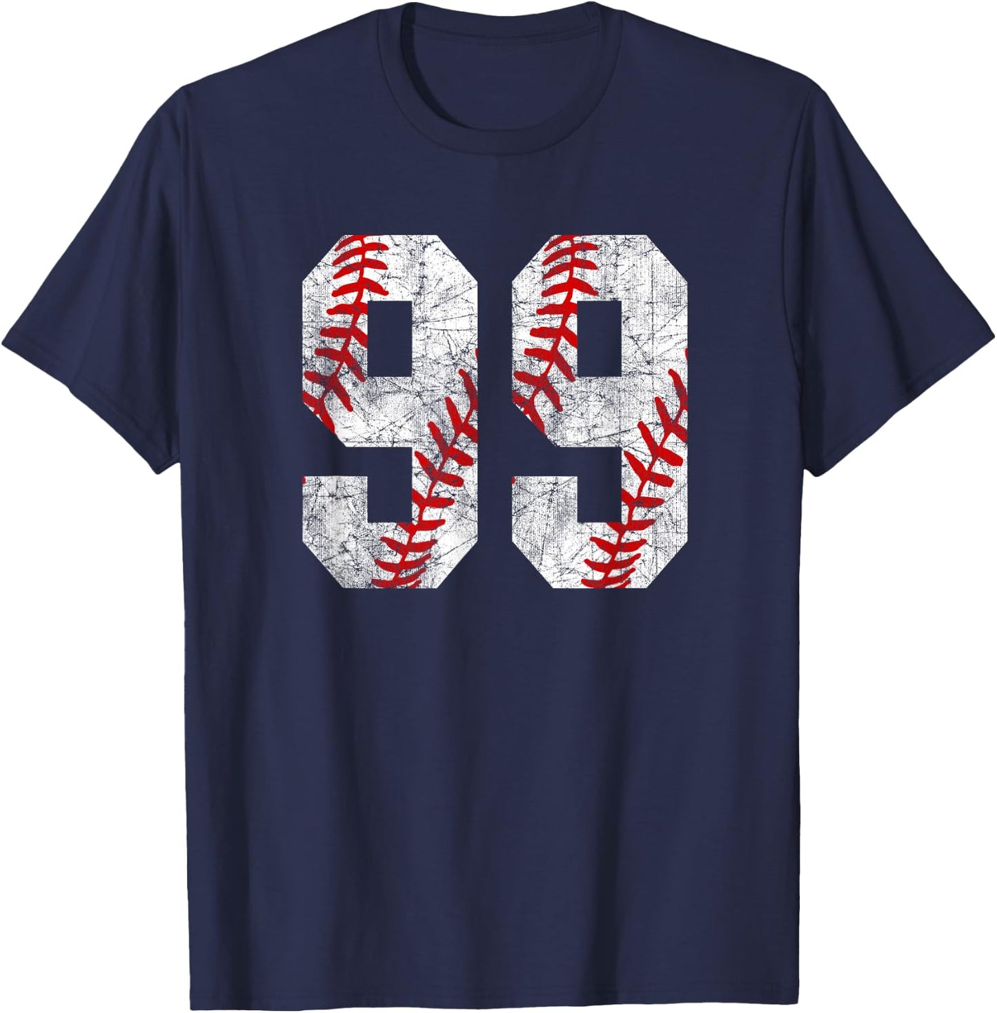 Vintage Baseball Mom #99 Jersey Baseball Favorite Player T-Shirt - T-Shirt | Navy