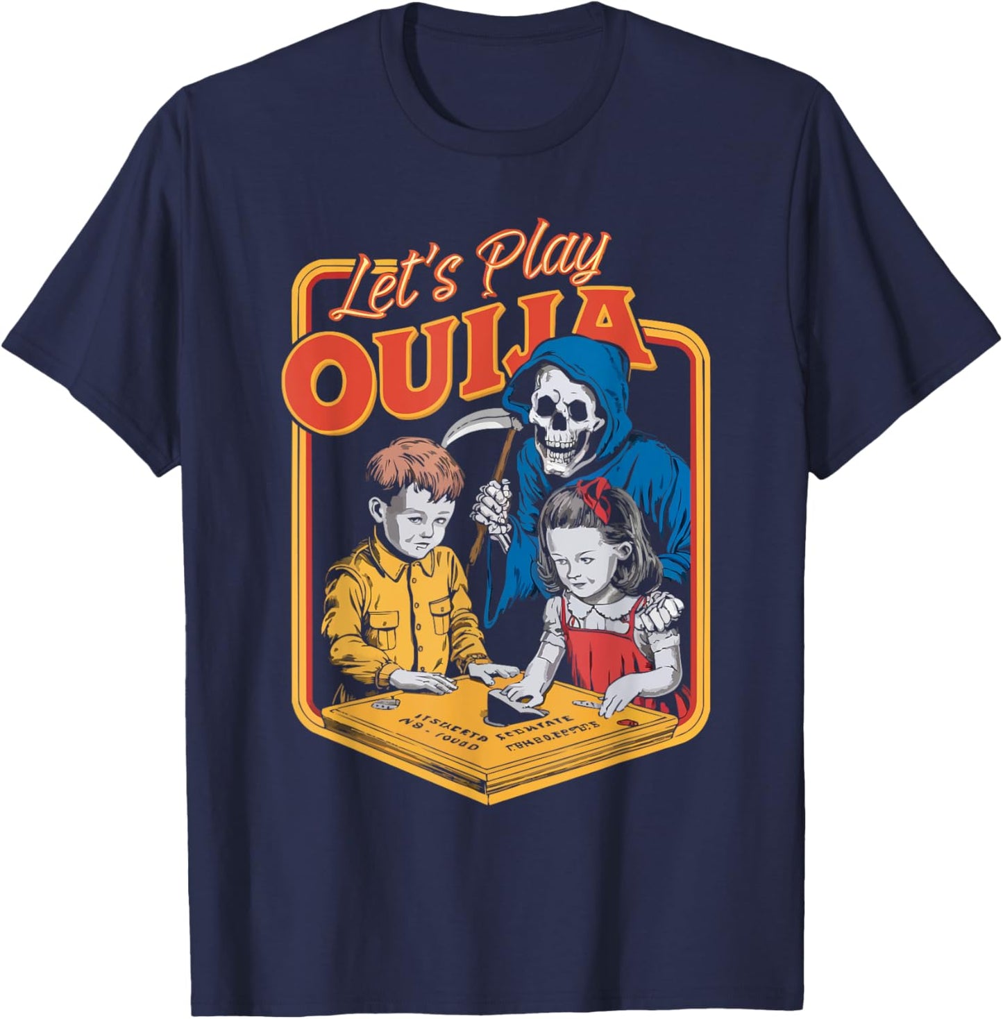 Ouija Board Paranormal Spirit Board Trick Or Treat Halloween T-Shirt - T-Shirt | Navy