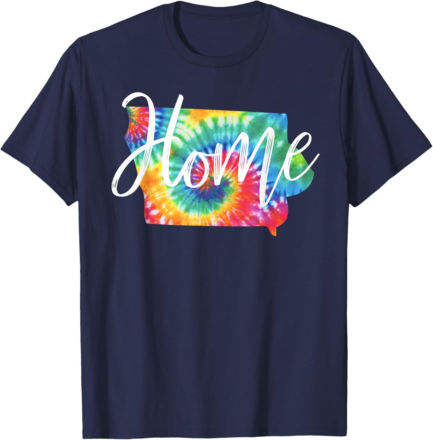 Iowa Tie Dye T-Shirt - T-Shirt | Navy