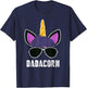 Dadacorn Unicorn Dad Father's Day Unicorn Daddy T-Shirt - T-Shirt | Navy