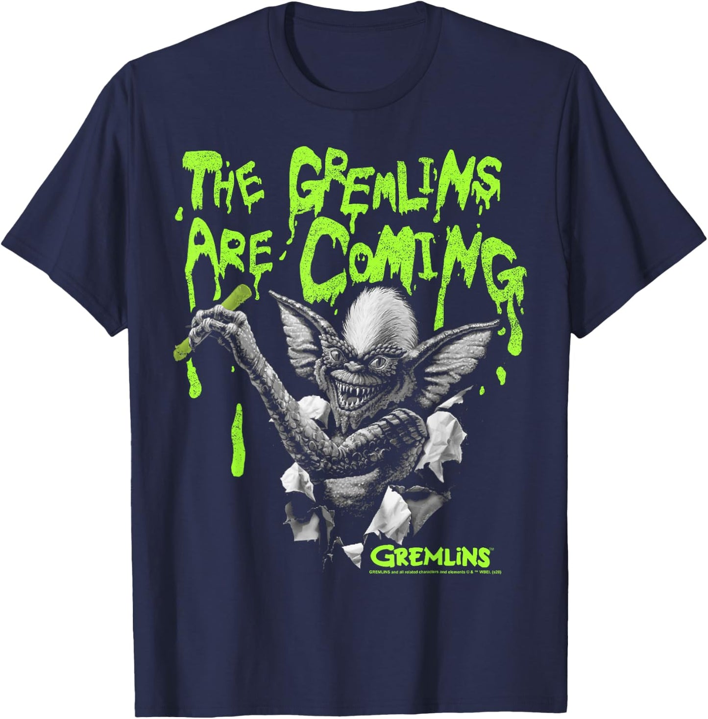 Gremlins The Gremlins are Coming T-Shirt - T-Shirt | Navy