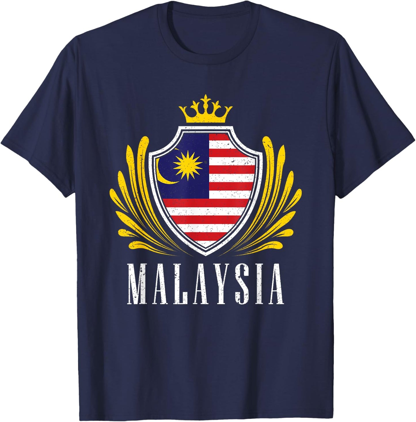 Malaysian Flag Malaysia T-Shirt - T-Shirt | Navy