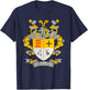 McGrath Coat of Arms | McGrath Surname Family Crest T-Shirt - T-Shirt | Navy