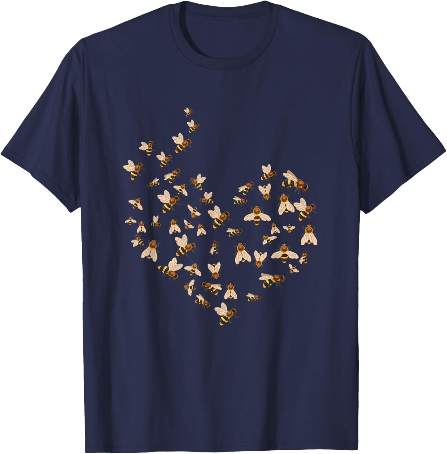 Beekeeper Shirt Men Beekeeping Gift Apiarist Women Honey Bee T-Shirt - T-Shirt | Navy