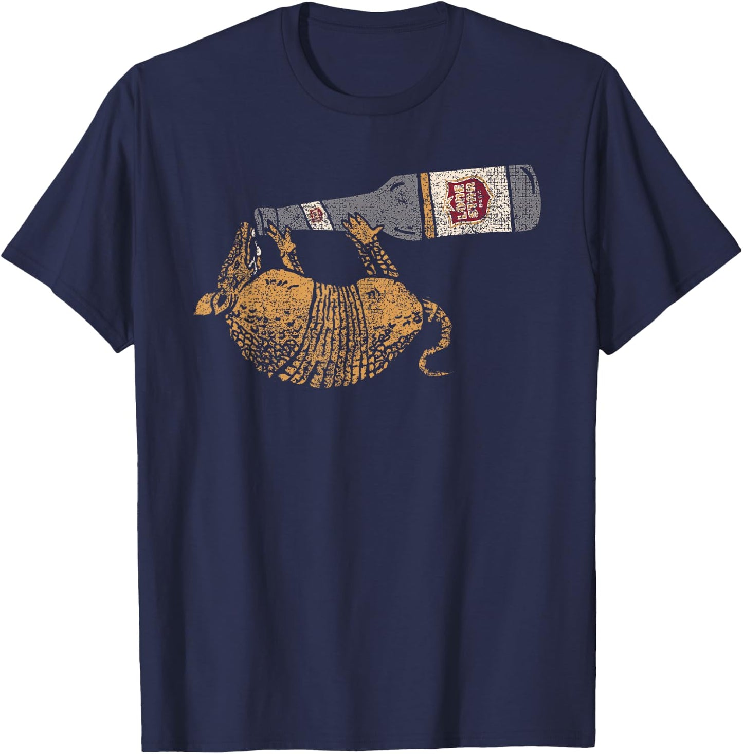 Lone Star Vintage Style - Texas Armadillo T-Shirt - T-Shirt | Navy