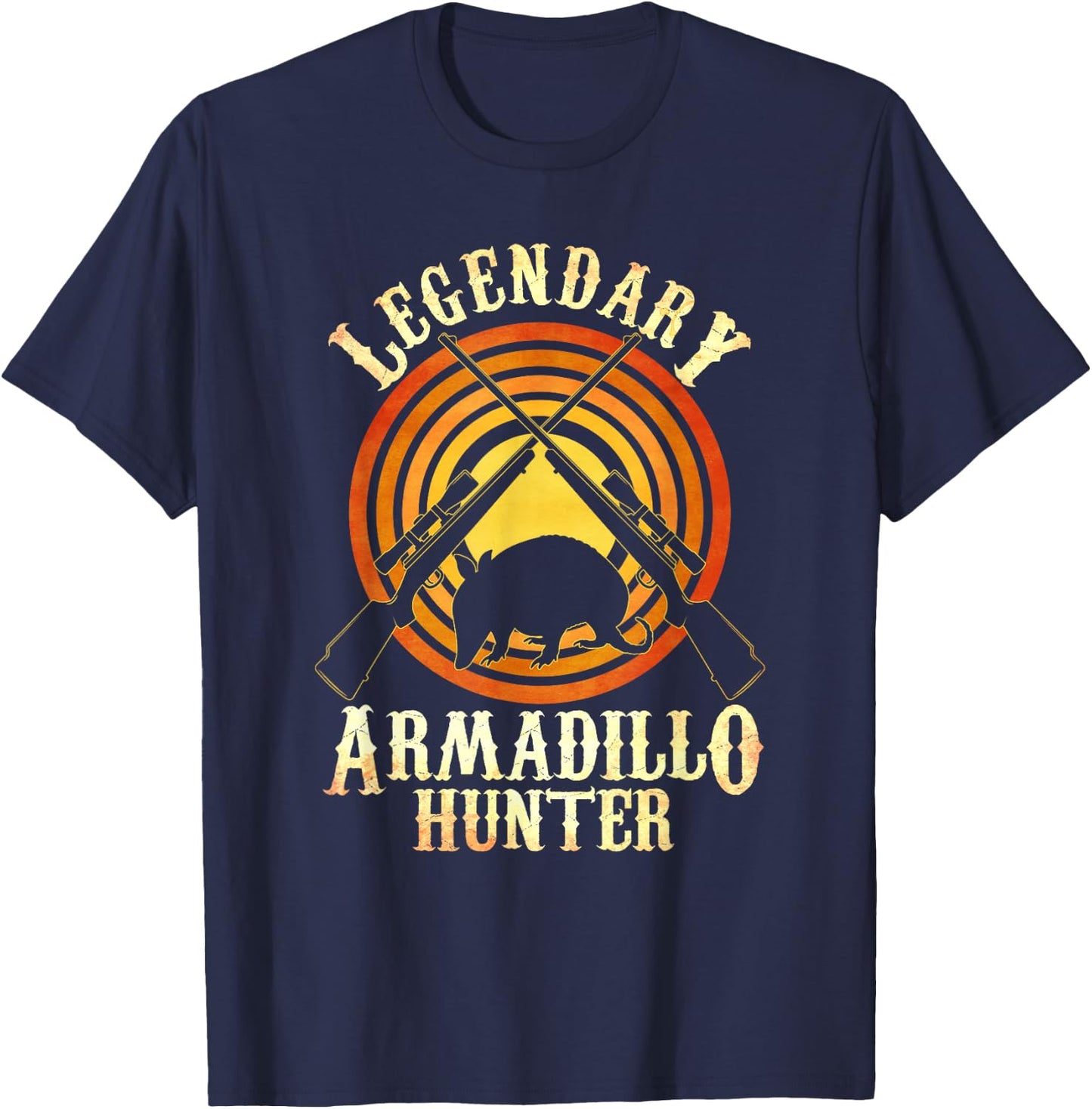 Legendary Armadillo Hunter Armadillo Armadillo Lover T-Shirt - T-Shirt | Navy