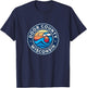 Door County Wisconsin WI Vintage Nautical Waves Design T-Shirt - T-Shirt | Navy