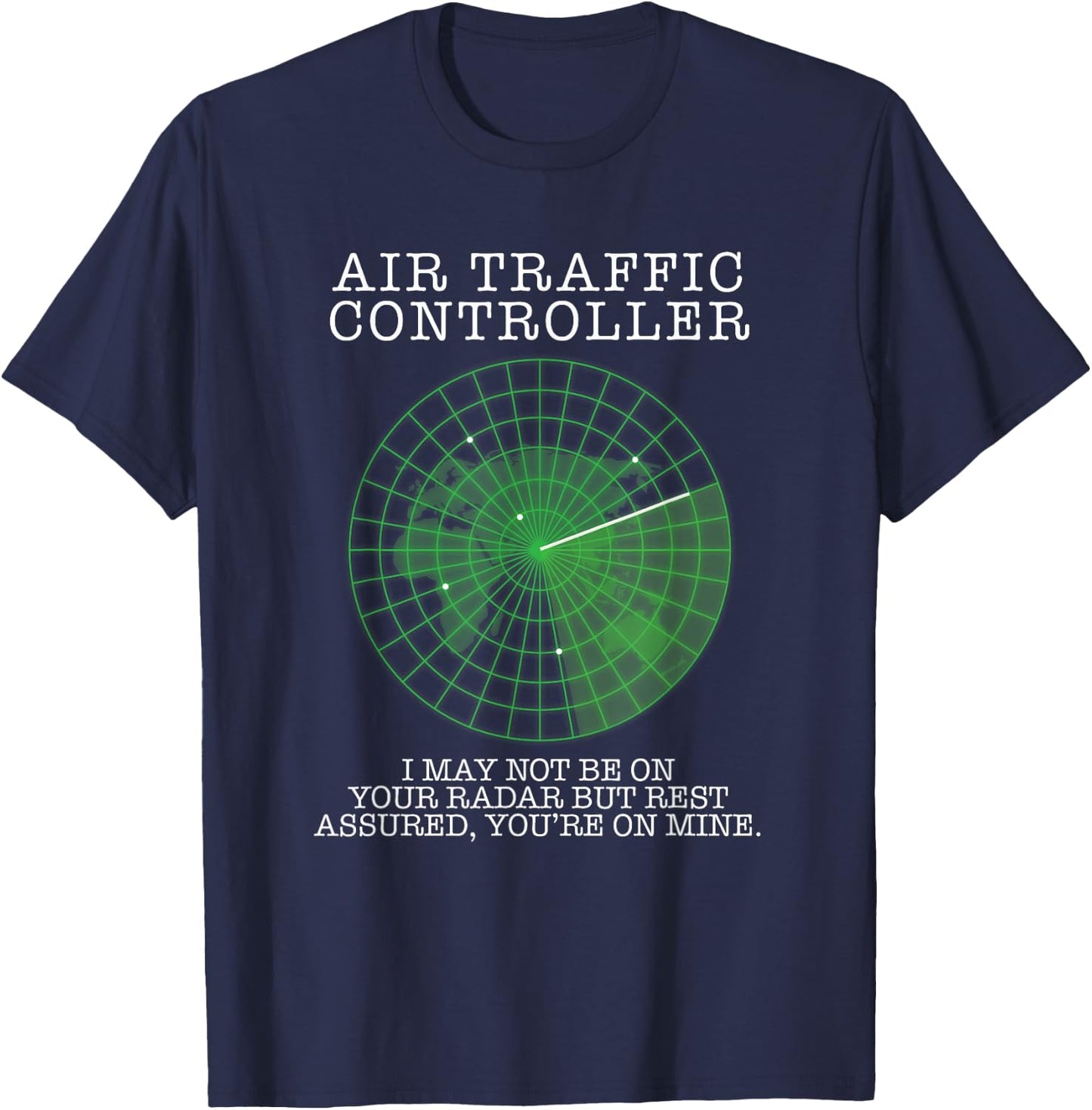 Air Traffic Controller Funny Pilot Aviation T-Shirt - T-Shirt | Navy