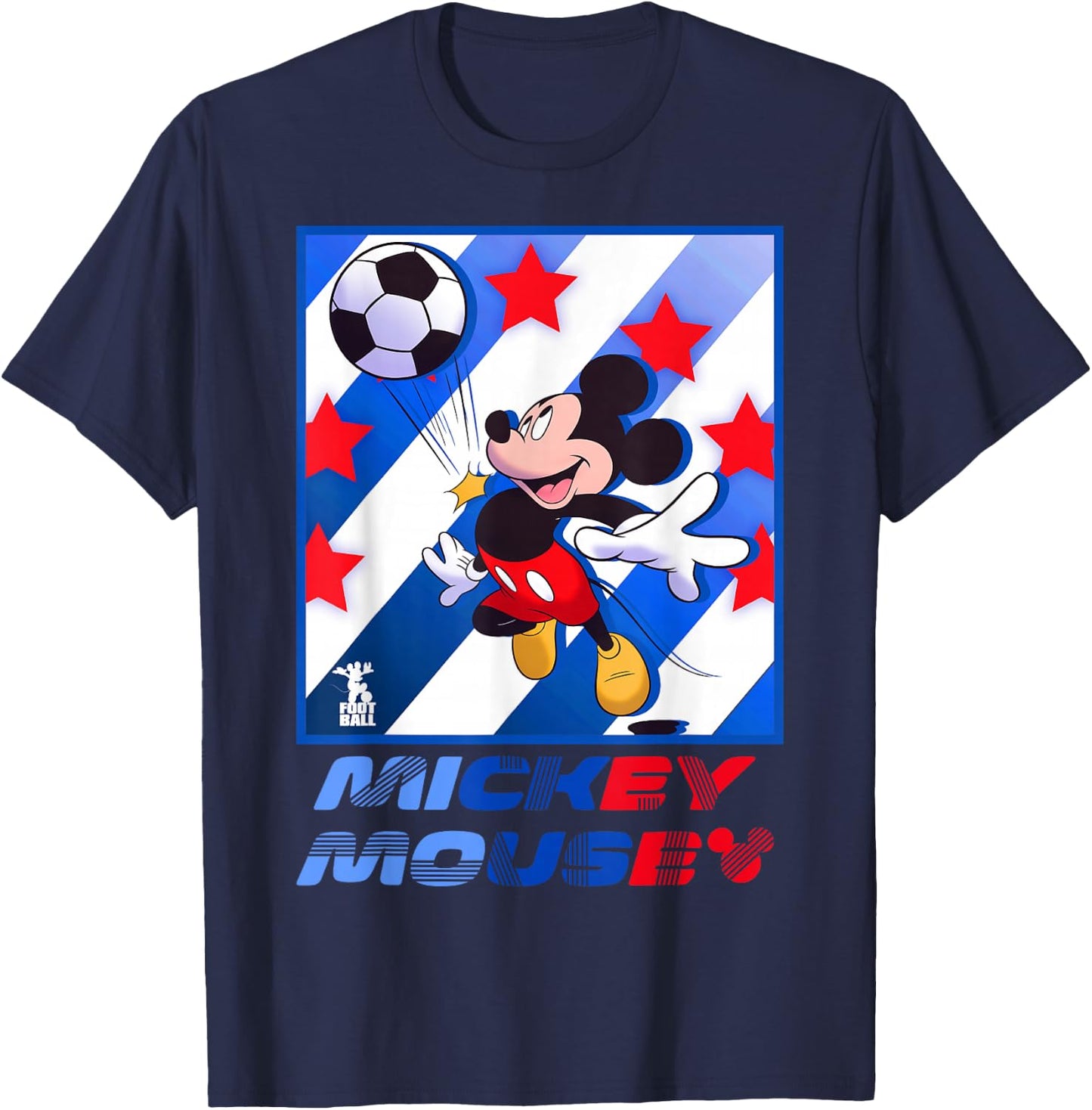 Disney Mickey and Friends Mickey Mouse Soccer USA T-Shirt - T-Shirt | Navy
