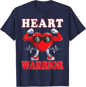 Heart Warrior CHD Awareness T-Shirt - T-Shirt | Navy