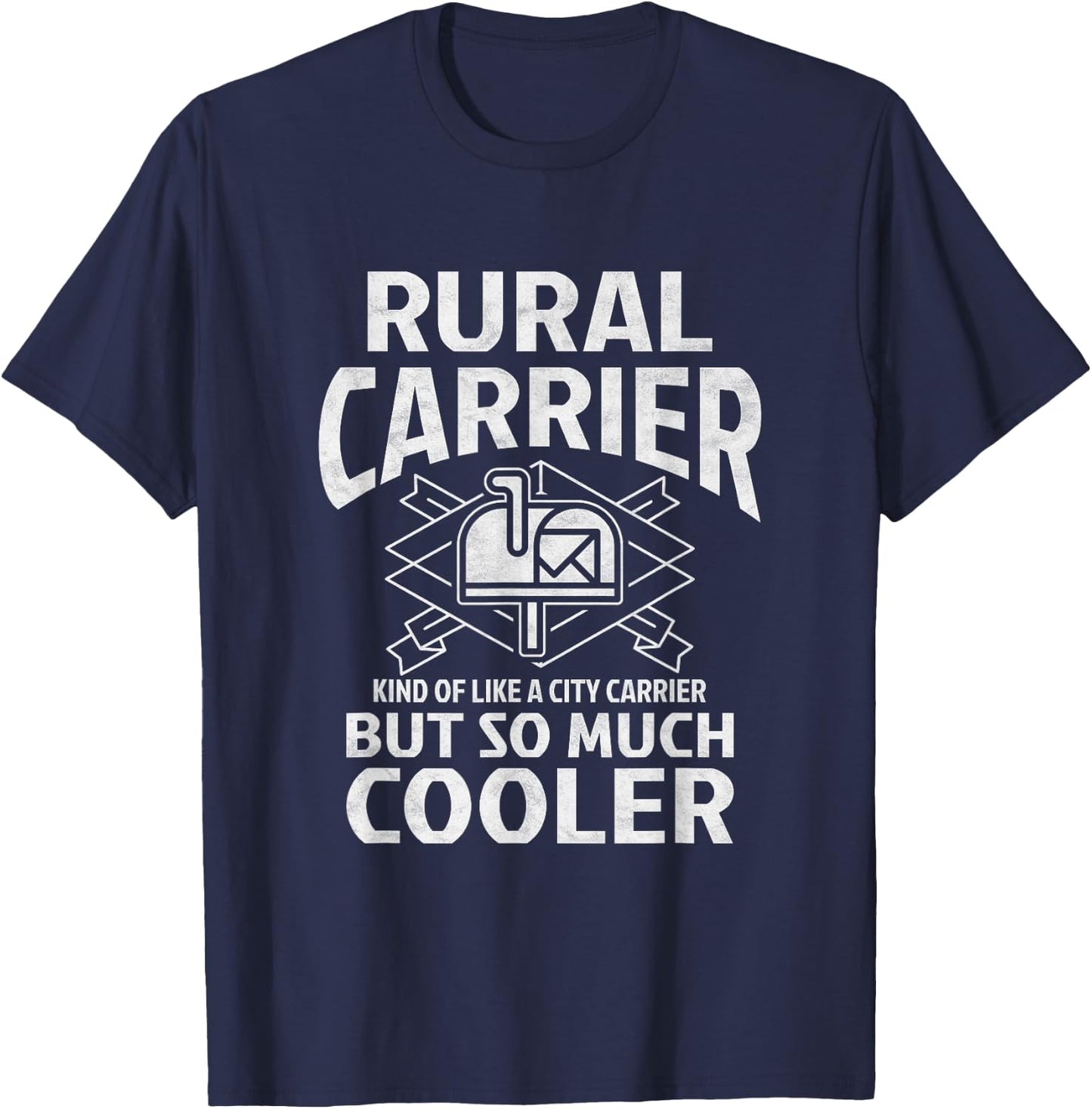 Funny Postman Mail Carrier Rural Carrier Letter Gift T-Shirt - T-Shirt | Navy