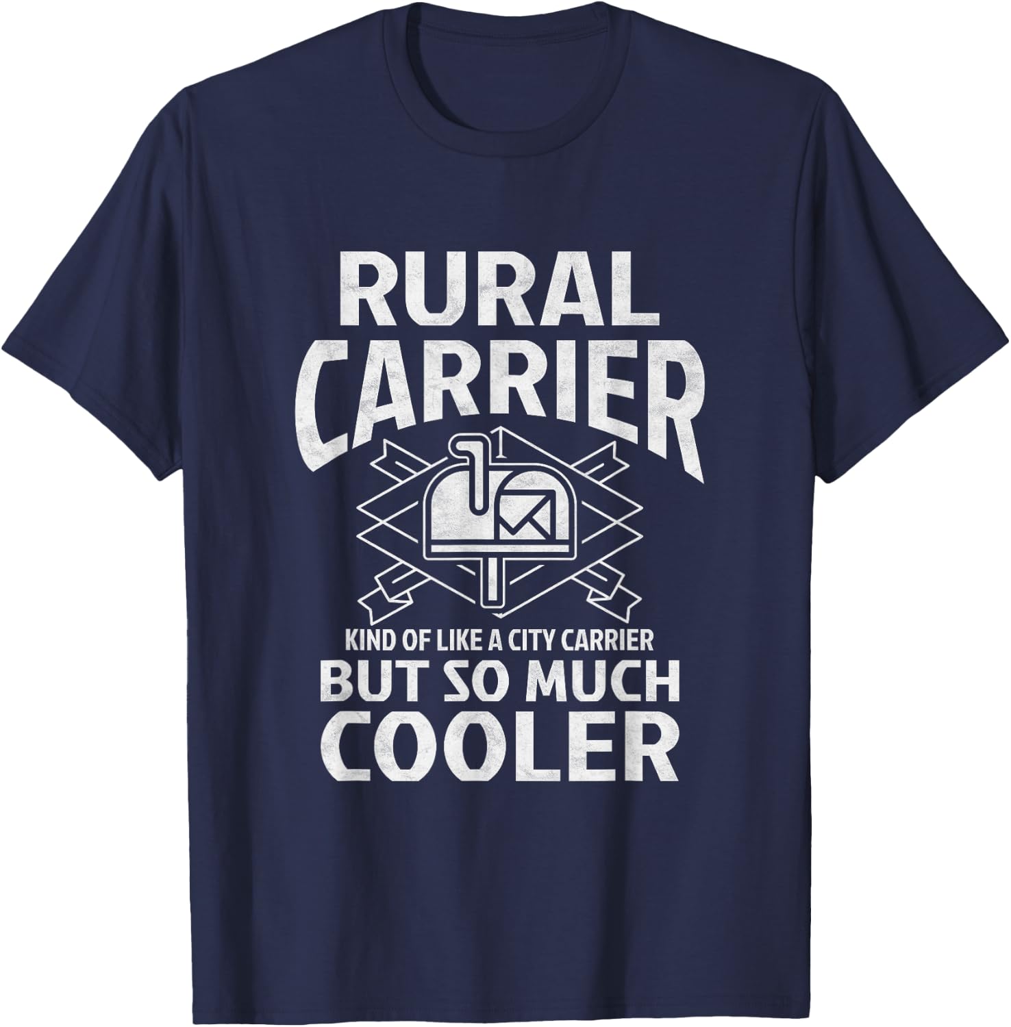 Funny Postman Mail Carrier Rural Carrier Letter Gift T-Shirt - T-Shirt | Navy