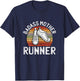 Badass Mother Runner Running Retro Sport Fitness Work-out T-Shirt - T-Shirt | Navy