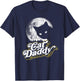 Cat Daddy Vintage Eighties Style Cat Retro Full Moon Women Kids T-Shirt - T-Shirt | Navy