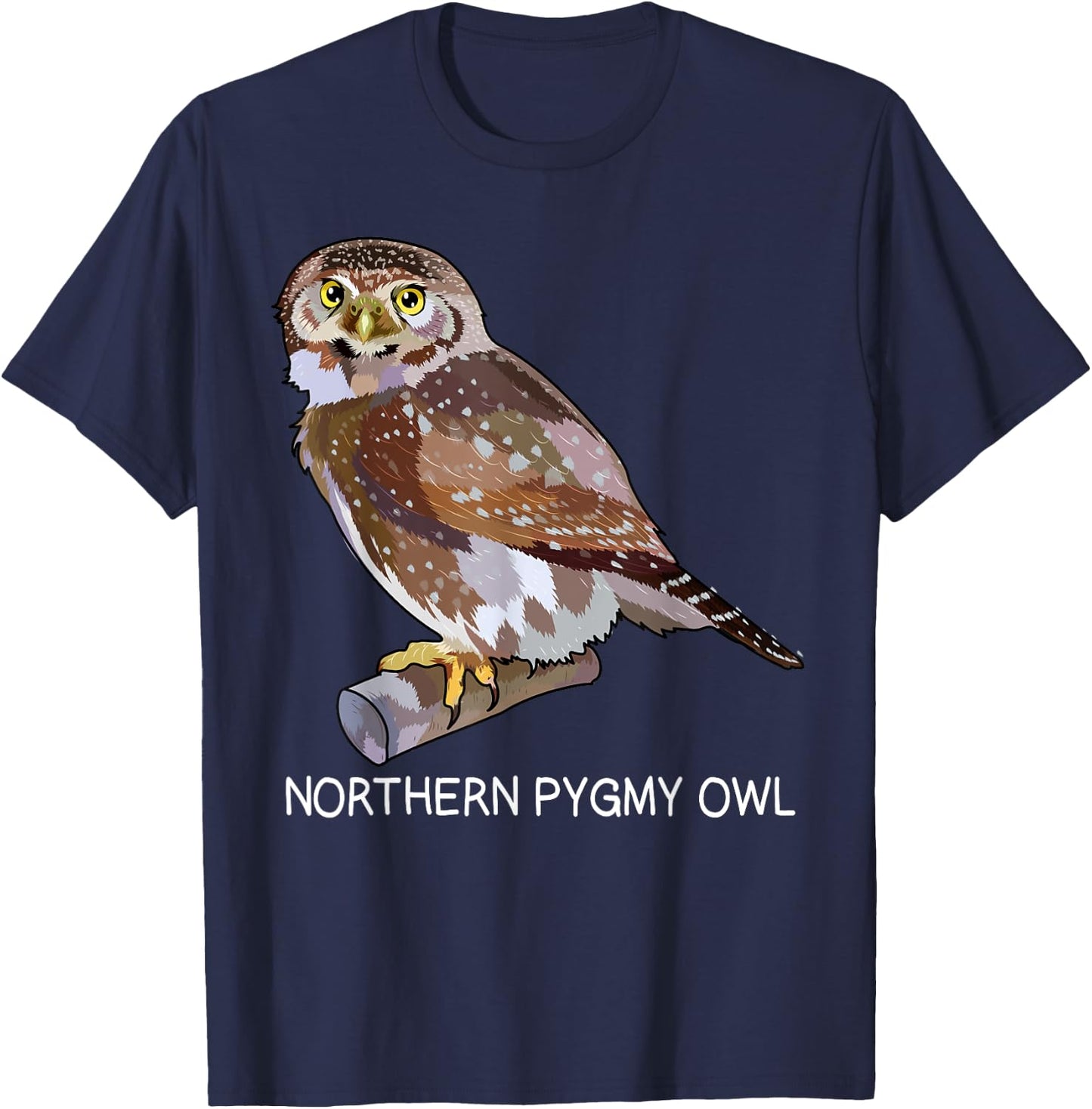 Northern Pygmy-Owl Bird Lover T-Shirt - T-Shirt | Navy